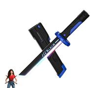 Sparkblade Sword.Master Sword, Fake Katana with Smoke, Swords Toys with LED Light and Sound, for Cosplay, Halloween, and Display (Blue)