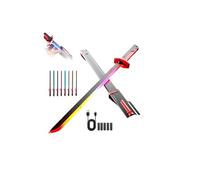 Sparkblade Sword with Sparks,31.5" Sparkblade Sword,Realistic Smoke,Sparks on Draw,with Multicolor LED Lights,Perfect for Halloween Costume Display