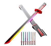 Sparkblade Sword with Sparks,31.5in Spark Blade Sword with Smoke,Sparks on Draw, Multicolor LED Lights, Anime Collectible Cosplay Prop for Costumes, Halloween, and Display (Red 1pcs)