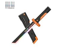 Sparkblade Sword with Sparks, Cyberpunk Neon Sword, LED Light and Spray Effect, Type-C Charging, for Cosplay, Halloween, and Display (Orange)