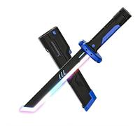 Sparkblade Sword with Sparks,Spark Blade Sword,Realistic Smoke,Sparks on Draw,with Multicolor LED Lights,Perfect for Halloween Costume Display (Blue)