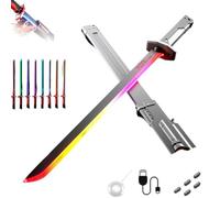 Sparkblade Sword with Sparks, Spark Blade Sword with Smoke, Realistic Smoke, Sparks on Draw, Multicolor LED Lights,Ideal for Cosplay, Halloween, and Display