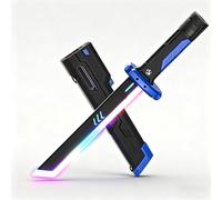 Sparkblade Sword with Sparks, Sparking and Spark Sword for Adults with LED Light & Sound, 17.3 Inch Neon for Cosplay, Halloween (Blue)