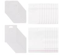Sparkeads 100 pcs Earring Display Cards Jewellery Display Card Necklace Hanging Jewellery Packaging Cards Earring Holder Card for Keychain DIY Jewelry Displays,White