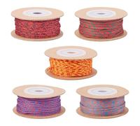 Sparkeads 100m Cotton Twisted Cord 1mm Round Beading Threads Chinese Knot Cords Jewelry Braided String Macrame Trim Rope for Friendship Bracelet Necklace DIY Jewelry Making