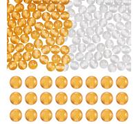 Sparkeads 200Pcs 8mm UV Resin Beads Orange UV Sensitive Color Changing Beads Resin Round Solar Magic Bead Light Sensitive Sunlight Bracelet Bead for Women DIY Necklaces Craft Jewelry Making