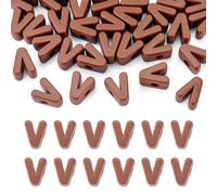 Sparkeads 30pcs Big Large Hole Letter Beads Acrylic Chunky Initial Alphabet V Loose Spacer Beads Charms Bulk European for Jewelry Making Name Friendship Bracelets Necklace DIY Crafts Bag Keychain Pens