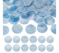 Sparkeads 50 Pcs Flat Round Shell Charms 50 mm Seashell Link Charms Disc Coin Summer Beach Pendants for Jewelry Craft Necklace DIY Women Key Chain Accessory Decoration, Shell, No Gemstone