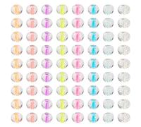 Sparkeads 5280Pcs Assorted Glow in The Dark Glass Seed Beads 2mm Luminous Crystal Beads Tiny Mini 11/0 Round Colorful Bubble Glowing Solar Bead for Bracelet DIY Necklace Crafts Jewelry Making Hole:1mm