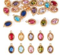 Sparkeads Rhinestone Charms Real 18K Gold Plated Rhinestone Pendants,Bling Charms for Jewelry Making,Crystal Charm for Women Bracelet DIY Earrings Necklace Crafts Dangle Accessories, Rhinestone