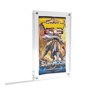 SPARKED Premium Acrylic Protector Display Case Compatible with Pokemon Booster Pack English Pokémon TCG Packs | 9mm Clear Transparent Magnetic Hard Protective Storage Holder with UV Protection | UK