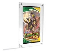 SPARKED Premium Pokemon Booster Pack Protector Acrylic Case Display fit for Pokémon English TCG Packs | 9mm Clear Pack Slab Transparent Magnetic Hard Protective Storage Holder Sleeve | UV Protection