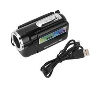 SparkFeng 16MP 1080P Video Camera, HD Digital Video Recorder with 2 Inch Rotation Screen, 16X Digital Zoom USB Digital Camera for Travel, Includes 32GB Memory Card and Charging Cable (Black)