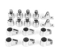 SparkFeng 16pcs M6 Boat Marine Hardware Accessory Set, Stainless Steel Slide Caps and Sleeves, Base Mount Hinges for Marine Boat, Truck, Van, Caravan, Trailer, Deck