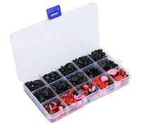 SparkFeng 2575Pcs Plastic Eyes and Noses Pack, DIY Craft Kit with Storage Box, Assorted Sizes for Toy Doll Making, Safe Accessories for Kids Crafting Projects (2575 mixed colors)