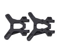 SparkFeng 2PCS TKR5401 Aluminum Alloy RC Shock Tower Board, Replacement for TEKNO ET48.3 Remote Control Car, Front and Rear Shock Tower with Precision Mounting Holes for Stable Handling and (Black)