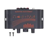 SparkFeng HiFi Power Amp 2 Channel Mini 40W DC12V Stereo Amplifier, Compact Aluminum Audio Amp with Bass Treble Control for Home Car Speakers TV Mobile Phones