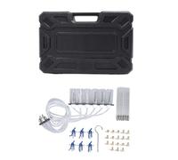 SparkFeng Injector Flow Test Kit, 6 Cylinder Common Rail Adaptor, Heavy Duty Fuel Injectors Tester Set with 24 Adapters for Delphi, Multifunctional Diagnostic Tool