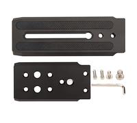 SparkFeng L Shaped Quick Release Plate, Camera L Bracket for Vertical Horizontal Switching, Aluminum Alloy Quick Release Plate with 1/4" Screw Holes for 80D 5D D800 DSLR and Tripod