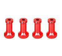 SparkFeng Metal Wheel Hex Hub Extension Adapter, RC Model Car Wheel Combiner, Aluminum Alloy CNC Machined Hex Hub Lengthener for 1/10 1/8 Scale Off - Road Buggy Truck (Red (EB6160R))