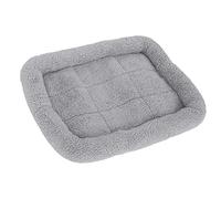 SparkFeng Pet Kennel Pad, Puppy Beds with Non - Slip Bottom, Calming Nest Bed for Large Medium Small Dogs and Cats, Orthopedic Square Design with Soft Lamb Wool and Raised Edges for Head (M)