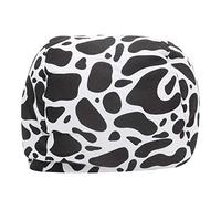 SparkFeng Portable Tablet Cushion Printed Canvas Reading Bracket Pillow Holder for Smartphone Books, Lightweight Reading Stand with Stable Base, Soft PP Cotton Fill, Compatible with Kin (Cow Style)