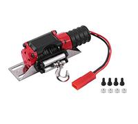 SparkFeng RC Metal Winch for - 4 SCX10 1/10 Scale Crawler, High - Simulation Motor Winch with Screws and Nuts for Axial RC Car (Type 2)