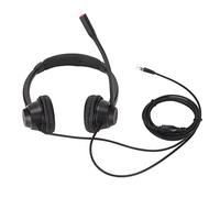 SparkFeng RJ9 Telephone Headset, Noise Cancelling Binaural Corded Headphone with Mic, HD Voice Clarity for VOIP Phone Landline, Comfortable Headset for Call Center Telemarketing Customer Se