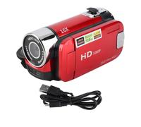 SparkFeng Video C with 2.4 Inch Color Sn, 16MP 1080P HD Camcorder, 16X Digital Zoom Shake Recording, Portable Tl C with Fill for Growth Record and Wedding (Red)