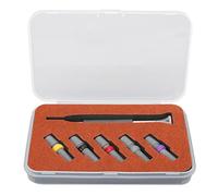 SparkFeng Watch Screwdriver Set, Thick Handle High Speed Steel Watch Repair Tool with 5 Screw Bits for Home and Professional Watchmakers, Includes Flathead and Phillips Bits