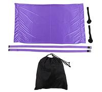 SparkFeng Yoga Hammock Handstand Split Leg Stretchable Training, Aerial Yoga Swing with Adjustable Shoulder Straps, Portable Elastic Aerial Hammock for Home Gym Yoga Accessories, Includes 2 (Purple)