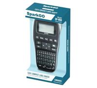 SparkGo SP-H55 Handheld Compact Hebrew and English Label Maker with Over 200 Symbols and Easy Access Memory (Black)