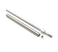 SPARKHOBBY 2PCS Stainless Steel Ship Propeller Support 5mm 90-35cm Drive Shaft Sleeve and Bushing Set for RC Boat Ship Model DIY Parts (2PCS 5x280x350mm)