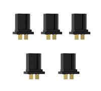Sparkhobby 5pcs GNB A30 Mini Battery Connector Plug with Copper Tube Plug Suitable for RC 1S Hollow Cup Tiny Four Axis Drones(5PCs A30 Male)