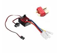 SPARKHOBBY QuicRun 1060 60A Brushed Electronic Speed Controller for HobbyWing ESC 2-3S Lipo SBEC 6V 3A Water Proof Dust-Proof for 1:10 Sport (1060 60A T Plug-M)