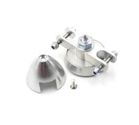 SPARKHOBBY Silver Aluminum Alloy Folding Propeller Spinner Cover D28 D33 D38 D43 D48mm Shaft Diameter 3.0/3.17/4.0/5.0mm for RC Glider DIY (1PC D43 5.0mm)