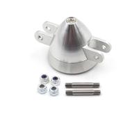 SPARKHOBBY Silver Aluminum Alloy Folding Propeller Spinner Cover D28 D33 D38 D43 D48mm Shaft Diameter 3.0/3.17/4.0/5.0mm for RC Glider DIY (1PC D28 3.17mm)