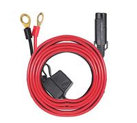 SPARKING 6FT Ring Terminal Cable - SAE to O Ring Terminal Harness Quick Connect/Disconnect Ring Terminal Assembly, 10A Fuse (6FT)
