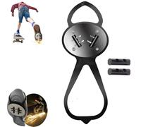 Sparking Flint Pad Shoe Cover,Bicycle Friction Spark Tool Pads,Skateboard Flint Set Riding Shoe Covers Adjustable and Sparking Flint Pads Foot for Shoes,Sole Flint,Shoe Sparks (1*Cover/2*flint)