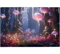 Sparkle Balloon Mystic Forest 1000 Piece Wooden Jigsaw Puzzle, Holiday Challenge Toy 29.5x19.7 Inch