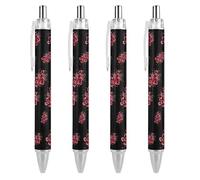 Sparkle Cherries Ballpoint Pen 0.5mm Long Lasting And Consistent Black Ink Flow for Office Work Gift