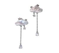 Sparkle Cloud Drop Earrings, Elegance Fashion Cloud Drop Weather Earrings, Quirky Raindrop Dangle Jewelry, Jewelry Gifts for Women (#2)
