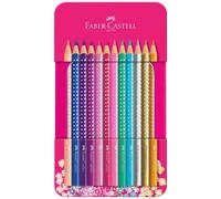 Sparkle Colored Pencils 12 Pcs Metal Case Top Quality