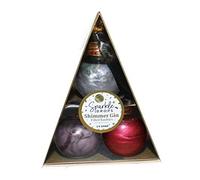 Sparkle Drops Drinks Shimmer Gin Bauble Tree, 3 x 50ml (6 whole shots, 37.5% ABV) - Classic Christmas Edition