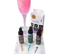 Sparkle Drops Mermaid Gift Set Drinks Shimmer For Gin, Prosecco And Sparkling Wine, Natural flavours, Party Gift (30ml, 24 servings)