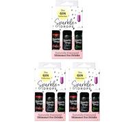 Sparkle Drops The Gin Collection - Naturally Flavoured Drinks Shimmer Set For Prosecco, Sparkling Wine, Gin, Vodka, Cocktails (30ml) (Pack of 3)