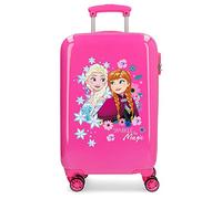 Disney Frozen Sparkle Like Magic Pink Cabin Suitcase 37 x 55 x 20 cm Rigid ABS Combination Lock 33 Litre 2.6 kg 4 Double Wheels Hand Luggage