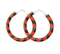 Sparkle Halloween Resin Rhinestone Wrapped Hoop Earrings Bohemian Glitter Black Orange Round Circle Dangle Drop Earring for Women Halloween Holiday Cosplay Costumes Party Jewelry Gifts, Resin, No
