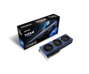 Sparkle Intel ARC A750 TITAN OC, 8GB DDR6, PCIe4, HDMI, 3 DP, 2200MHz Clock, 0dB Cooling, LED Temperature Display, Overclocked, VGA Holder