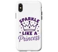 Sparkle Like A Princess Crown Stars Magic Case for iPhone X/XS
